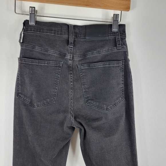 Madewell Cali Demi Boot Button Fly High Waist Cropped Boot Cut Jeans Bellspring - Picture 9 of 15